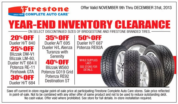 Firestone Tires Coupons Rebates And Deals For July 2022