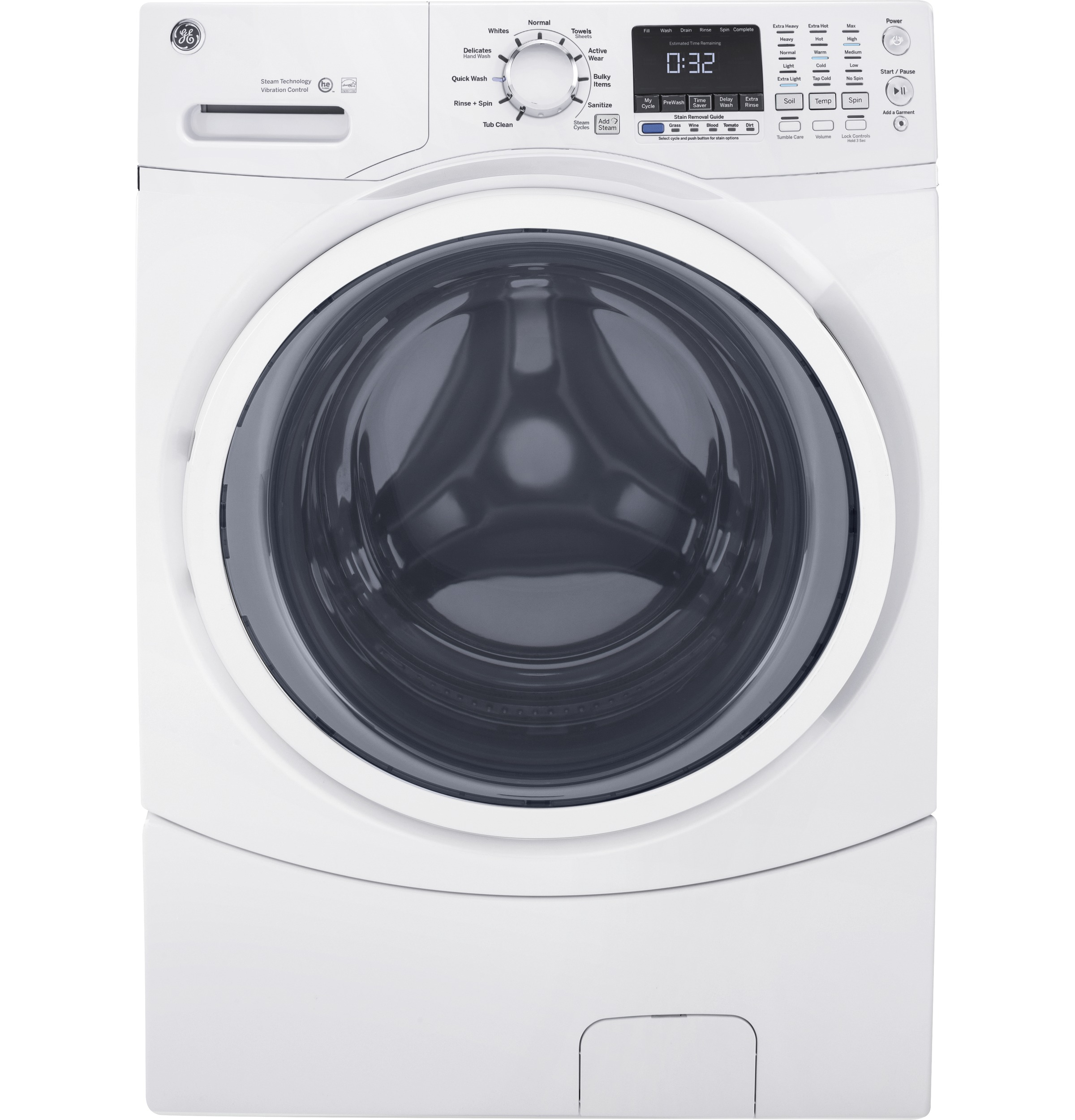 GE ENERGY STAR 4 5 DOE Cu Ft Capacity Frontload Washer With Steam